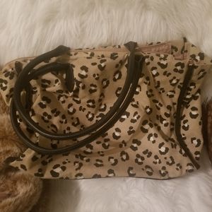 Leopard Cheetah Carol Baskin overnight bag